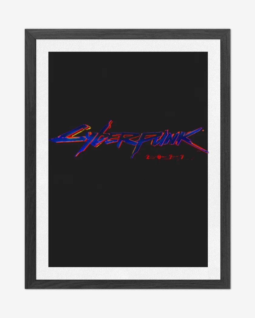 Cuadro decorativo Negro de cyberpunk 2077 2