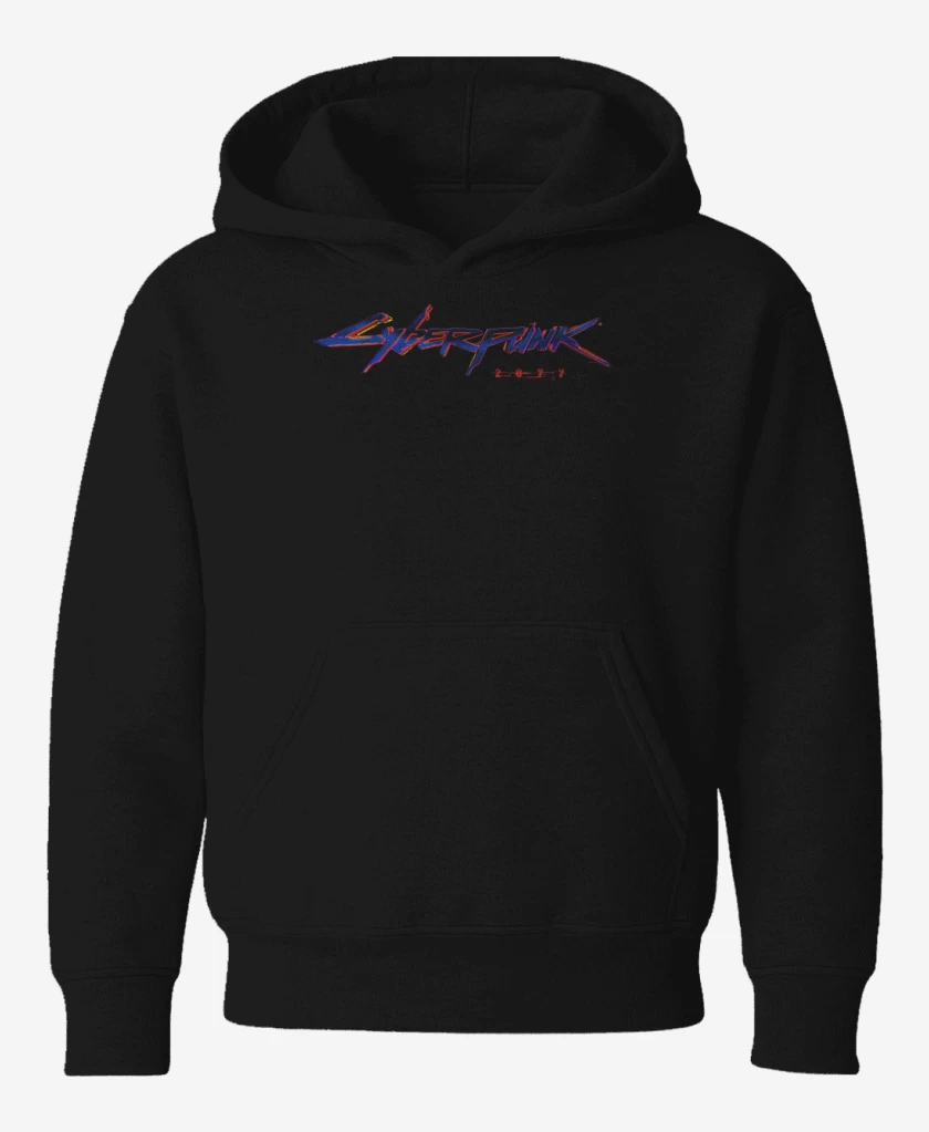 Poleron de niño Negro de cyberpunk 2077 2