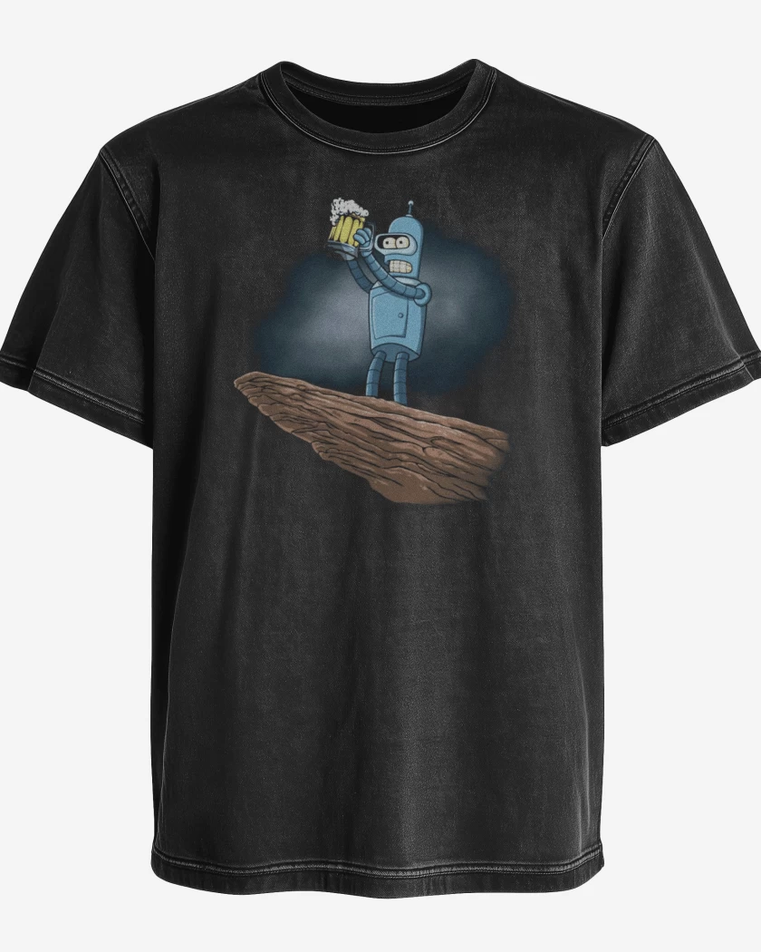 Polera desgastada el ciclo sin beer 