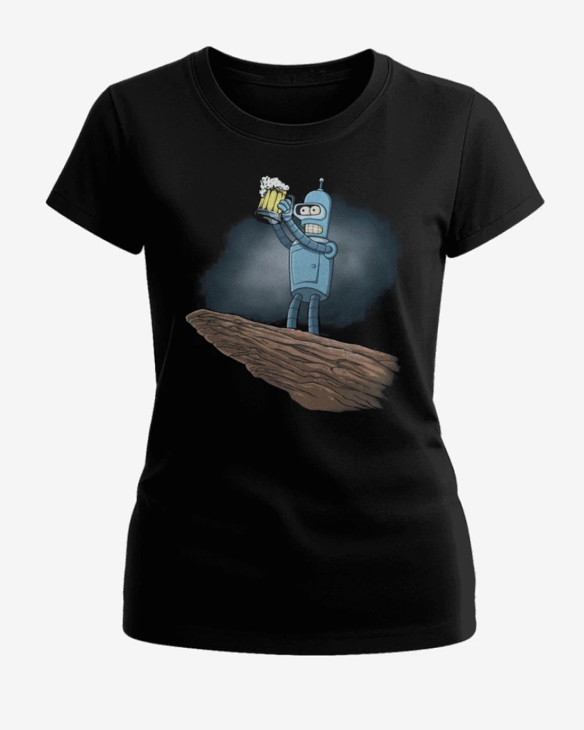 Polera de Mujer Negro de el ciclo sin beer 