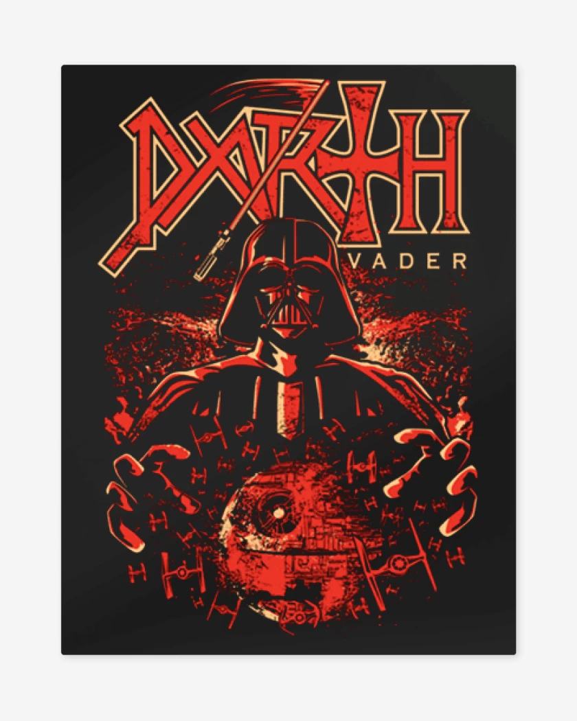 Print metalico Negro de Darth