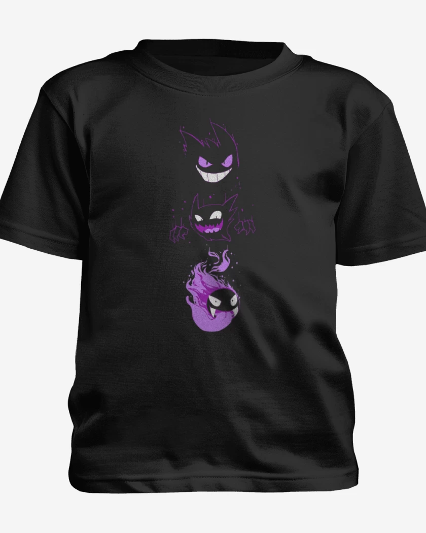 Polera de niño Negro de Poke ghost