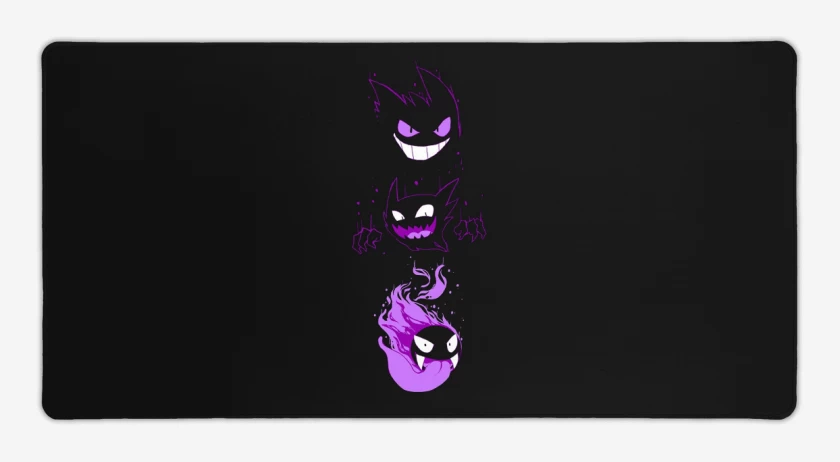 Mouse pad Gamer Negro de Poke ghost