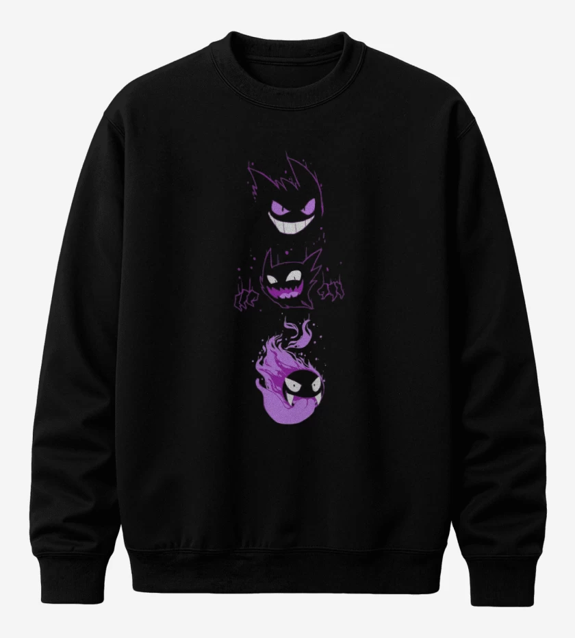Poleron polo Negro de Poke ghost
