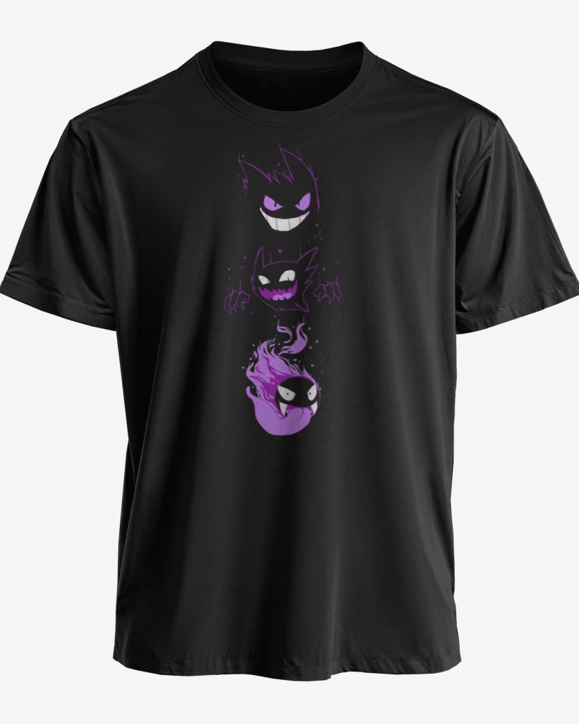 Polera premium Negro de Poke ghost