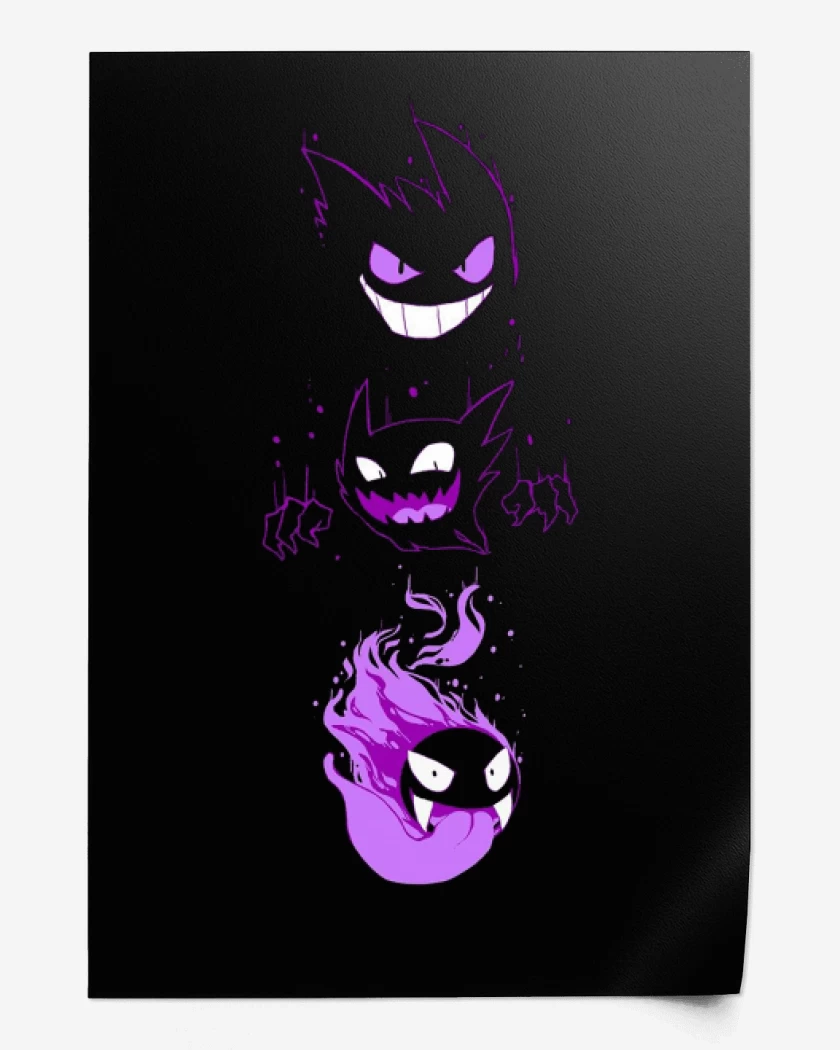 Print Negro de Poke ghost