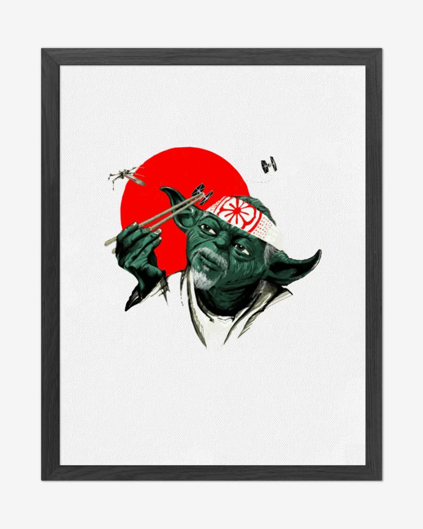 Cuadro decorativo Blanco de Yoda Miyagi 