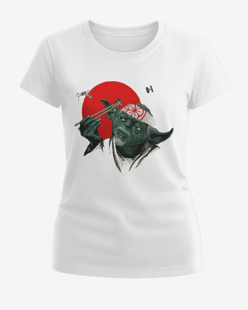 Polera de Mujer Blanco de Yoda Miyagi 
