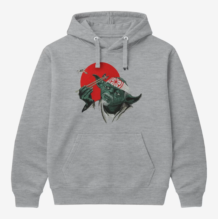 Polerón Canguro Gris Melange de Yoda Miyagi 