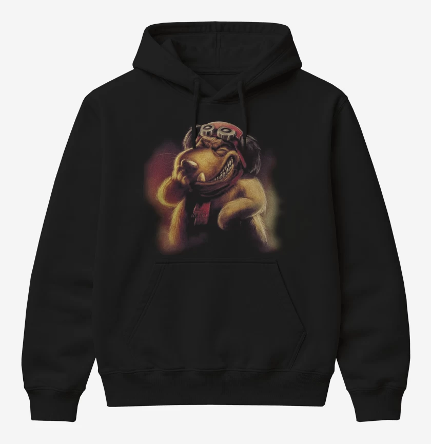 Poleron Canguro básico Negro de Pattan 8 