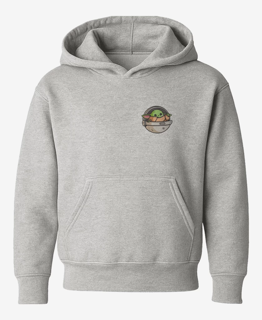 Poleron de niño Gris Melange de Baby capsul yoda