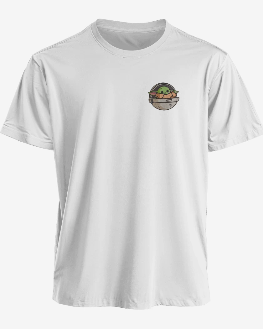 Polera premium Blanco de Baby capsul yoda