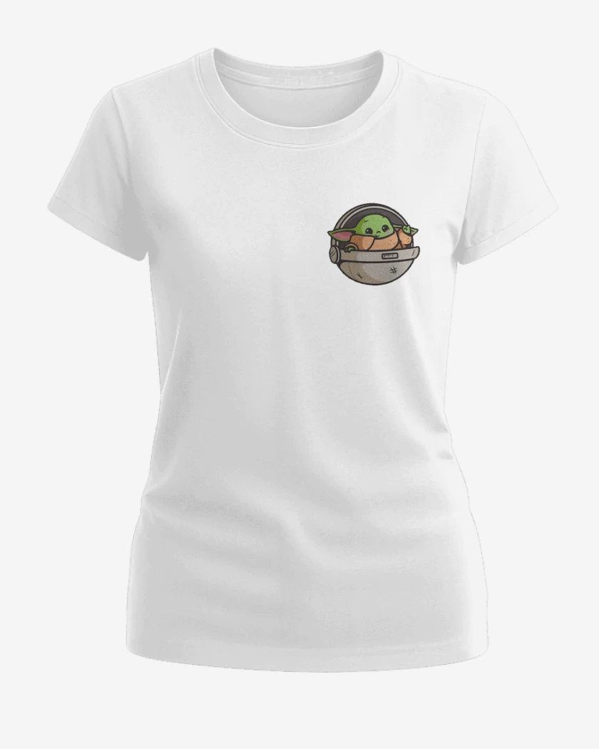 Polera de Mujer Blanco de Baby capsul yoda