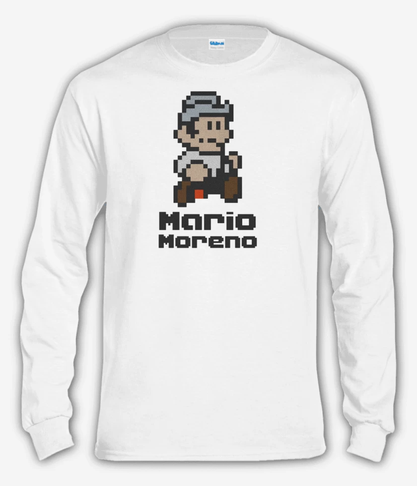 Polera manga larga Blanco de Mario Moreno 