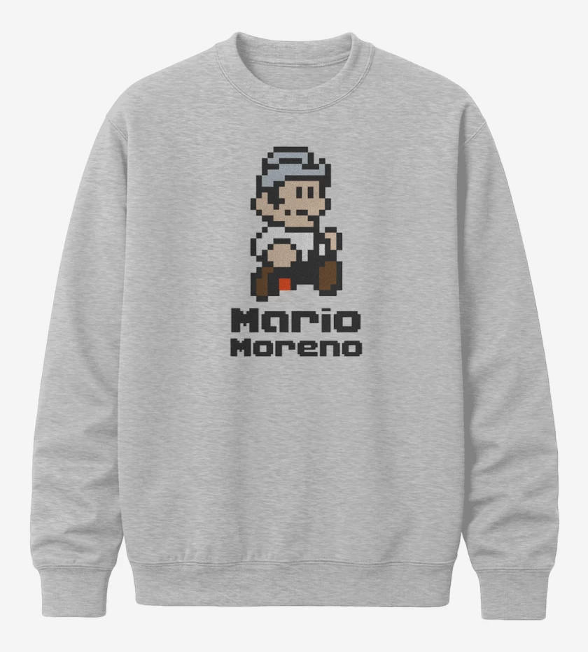 Poleron polo Gris Melange de Mario Moreno 