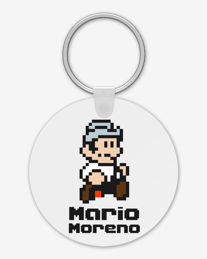 Llavero Blanco de Mario Moreno 