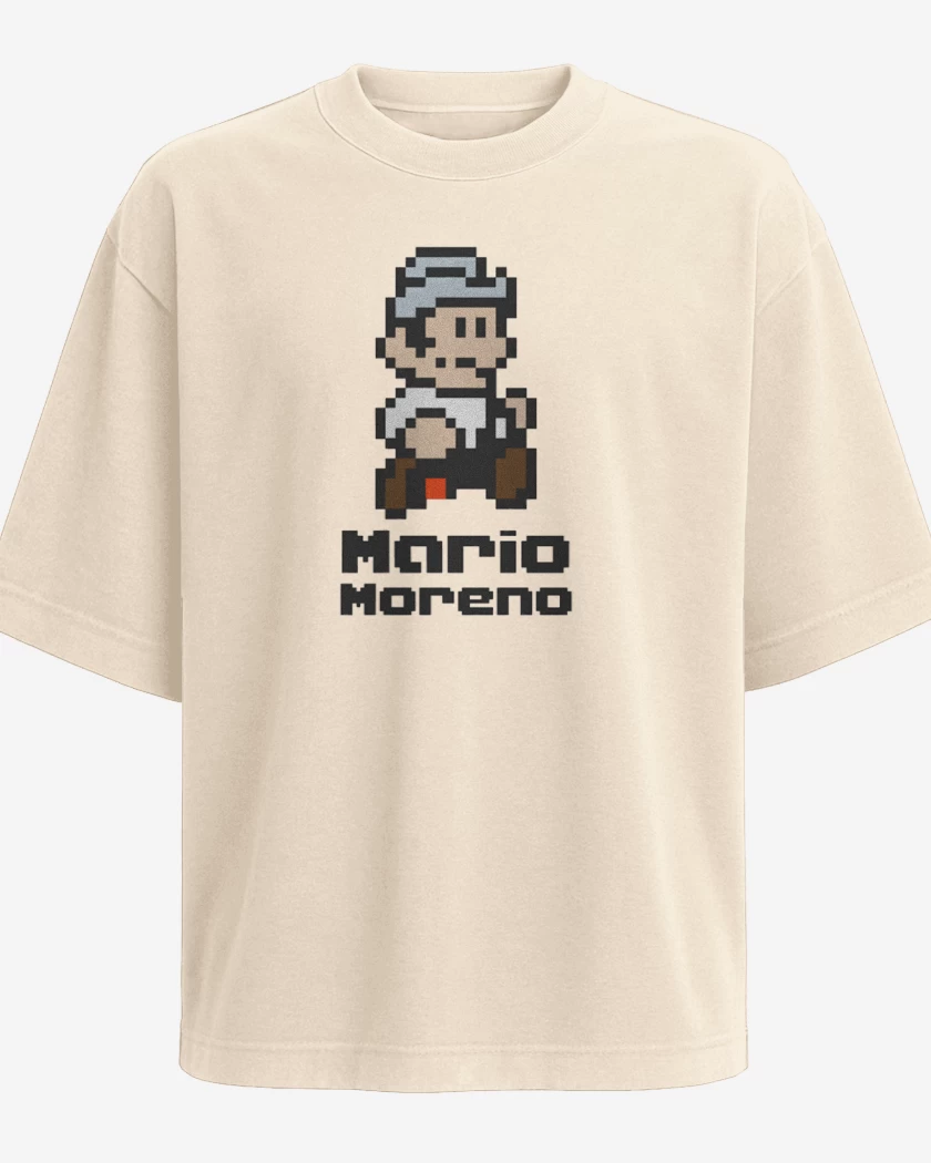 Polera Oversize Beige de Mario Moreno 