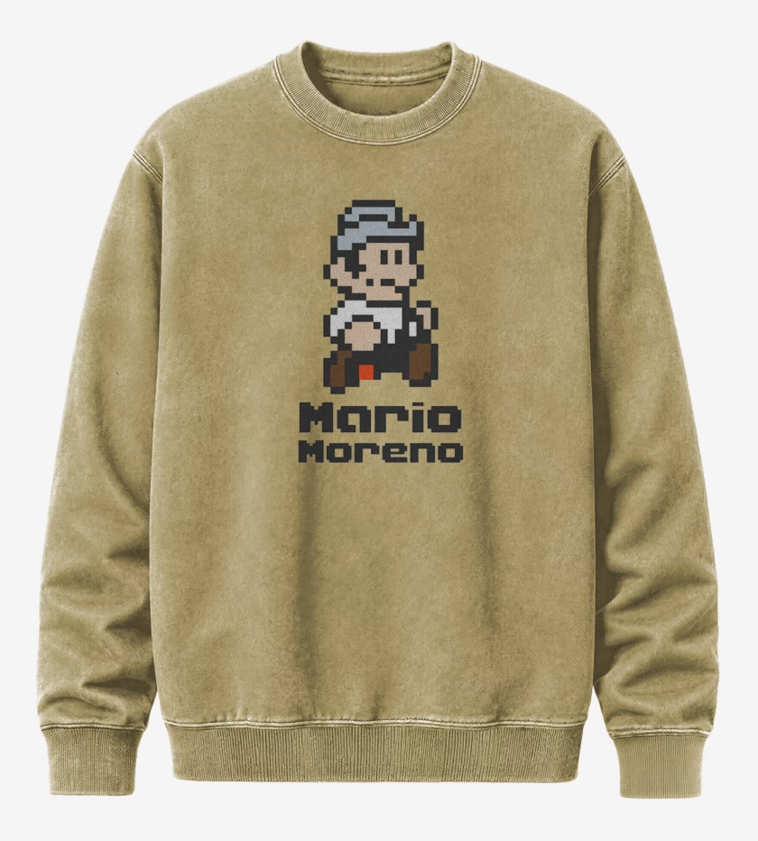 Poleron Polo Acid Wash Beige de Mario Moreno 