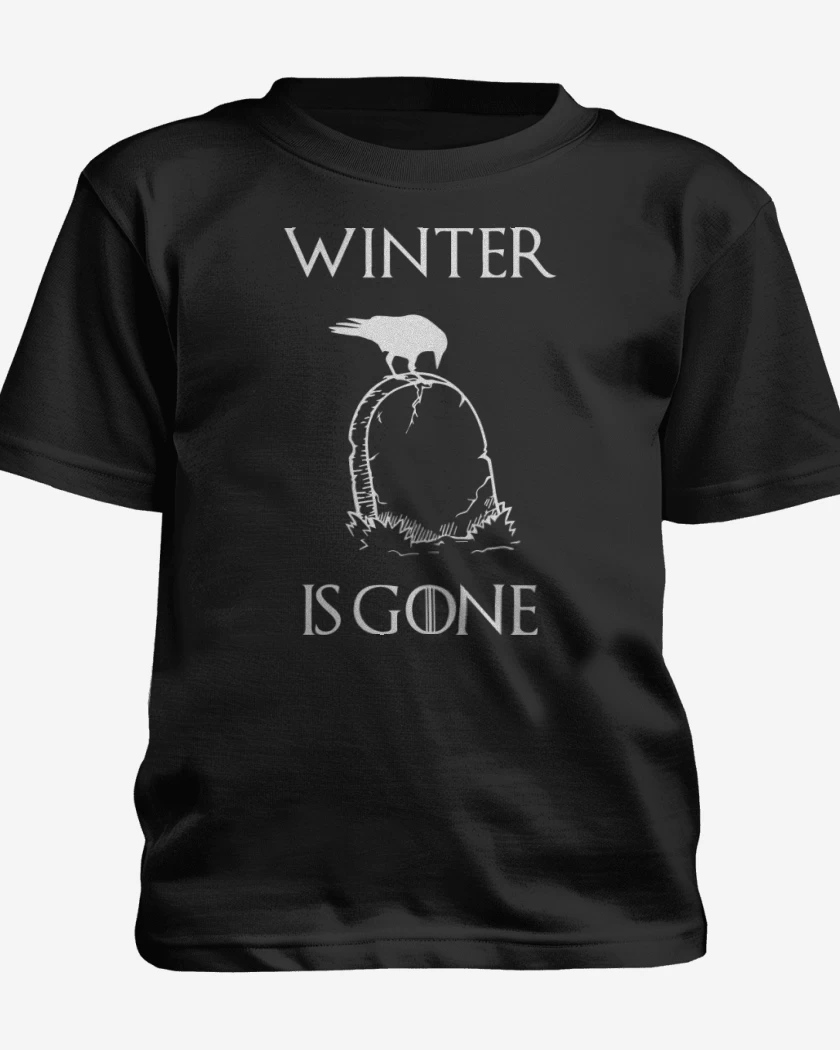 Polera de niño Negro de GOT - Winter is Gone