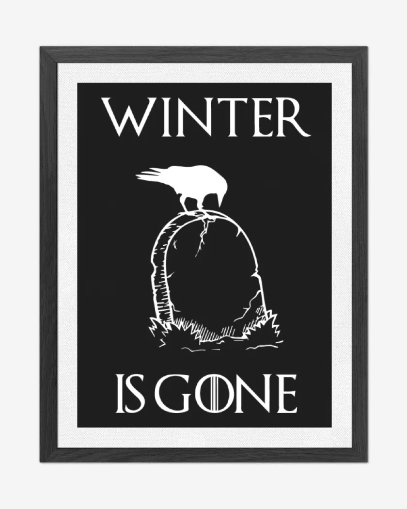 Cuadro decorativo GOT - Winter is Gone