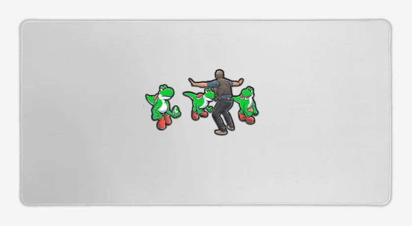 Mouse pad Gamer Blanco de Velociyoshi