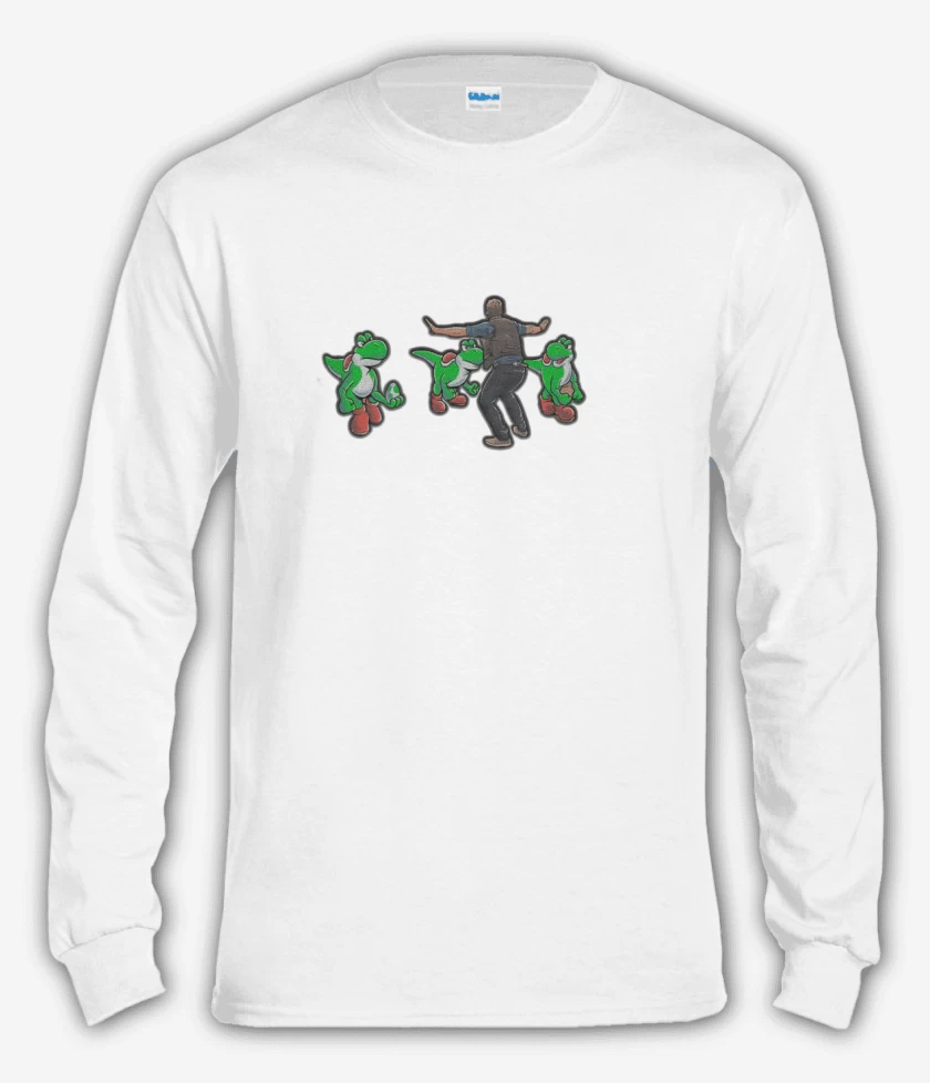 Polera manga larga Blanco de Velociyoshi