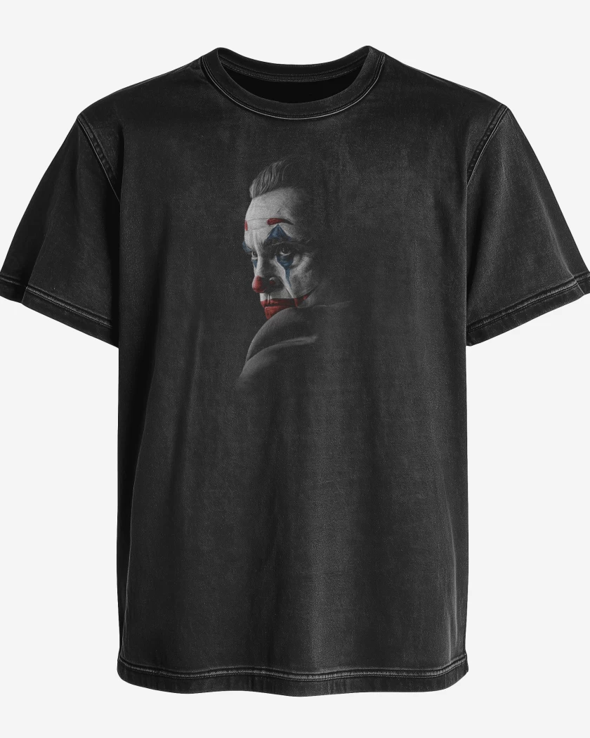 Polera desgastada Negro de Joe ker 2