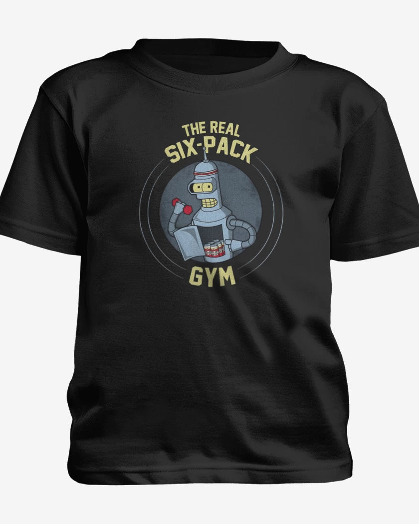 Polera de niño Negro de Real Six Pack 