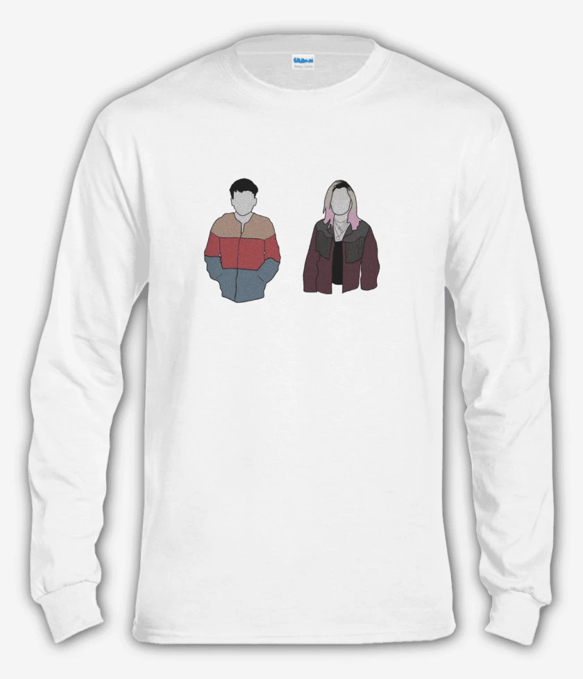 Polera manga larga Blanco de Ed sex 