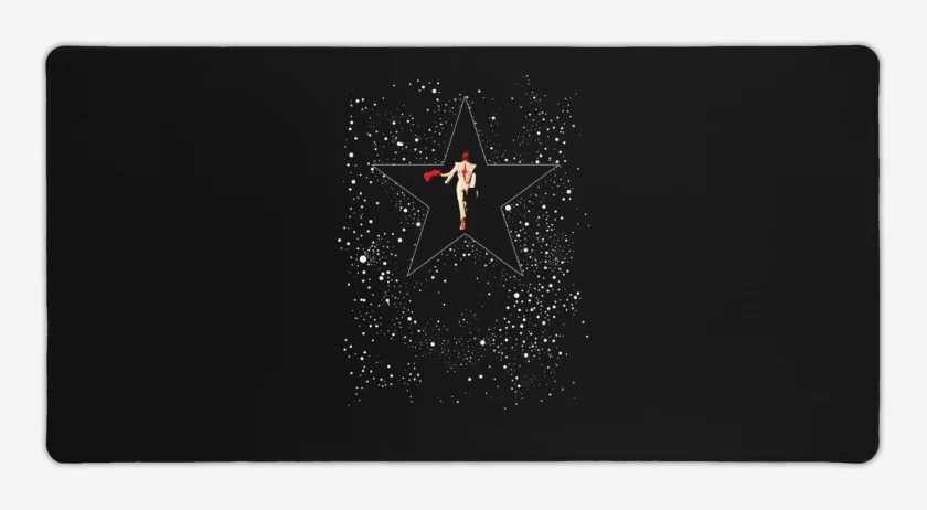 Mouse pad Gamer Negro de Star bowie 