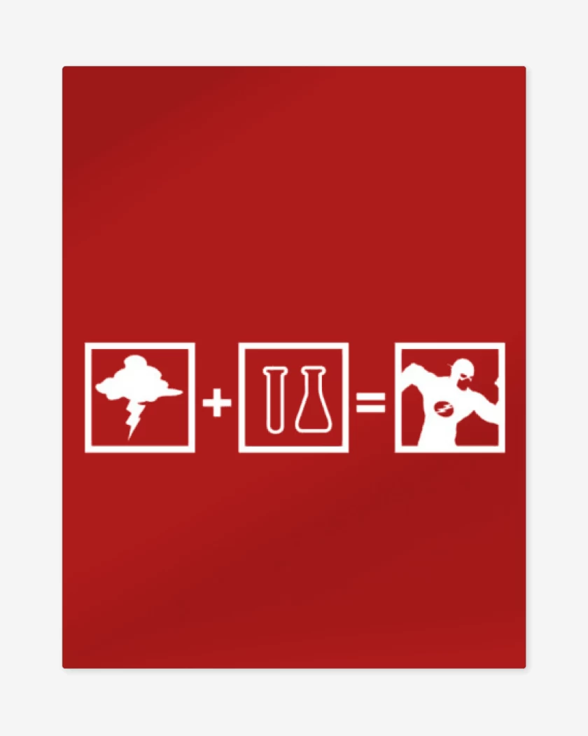 Print metalico Rojo de Formula Speed
