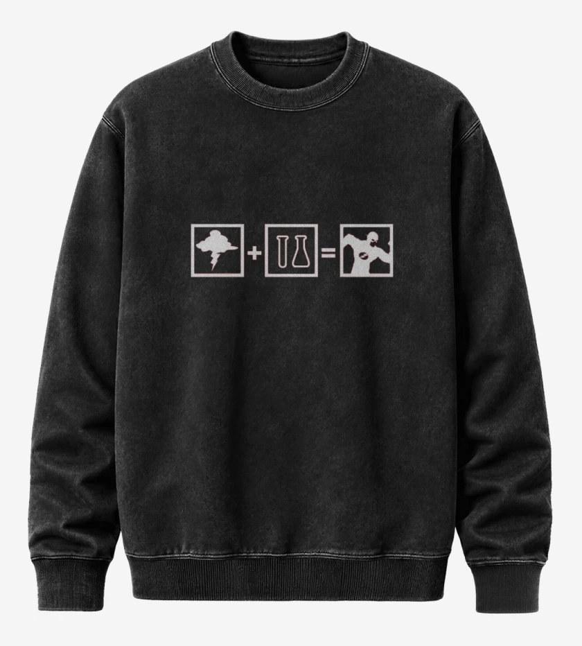 Poleron Polo Acid Wash Negro de Formula Speed