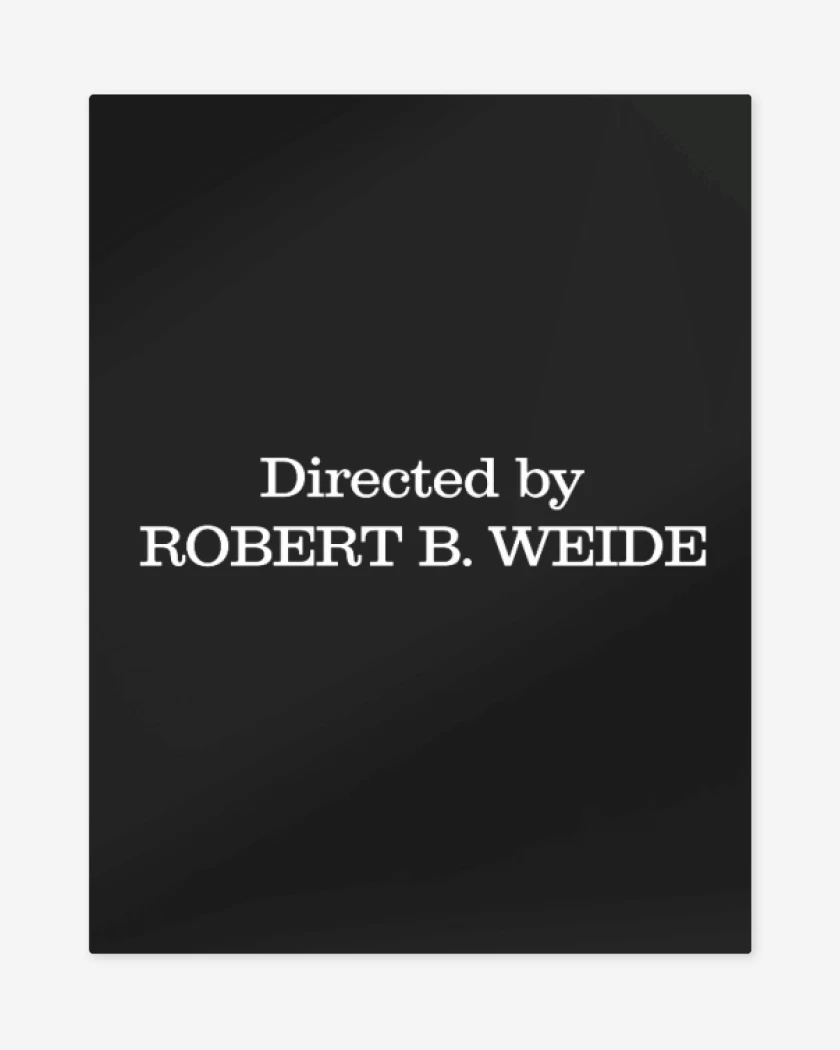 Print metalico Negro de Directed by robert weide