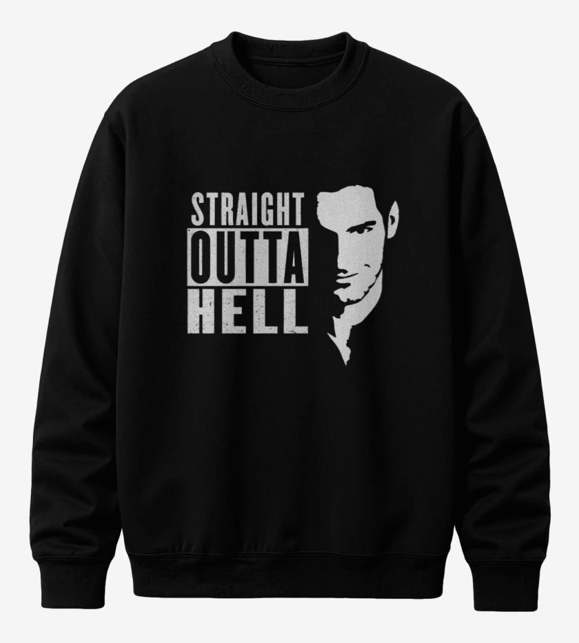 Poleron polo Negro de Lucifer hell