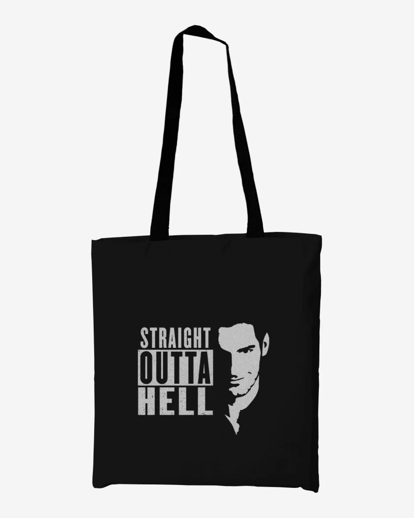 Totebag Negro de Lucifer hell