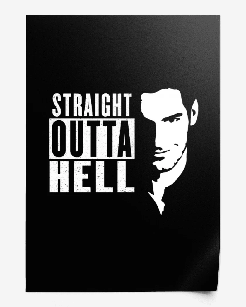 Print Negro de Lucifer hell