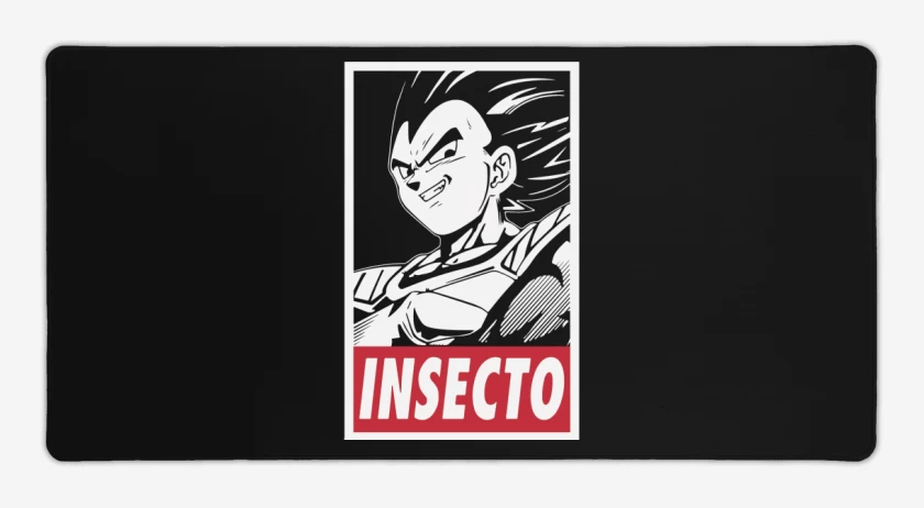 Mouse pad Gamer Negro de Insecto