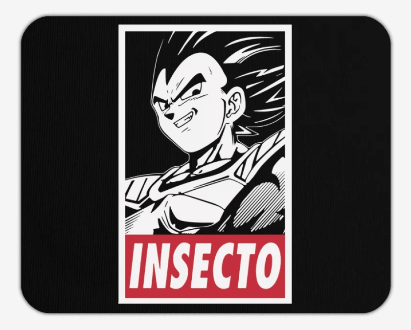 Mousepad Negro de Insecto