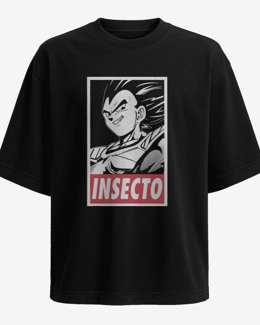 Polera Oversize Negro de Insecto