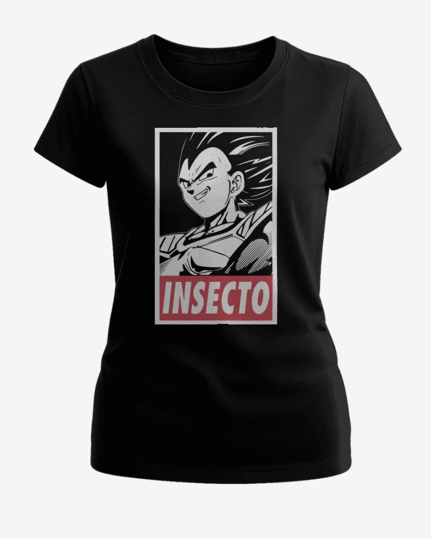 Polera de Mujer Negro de Insecto