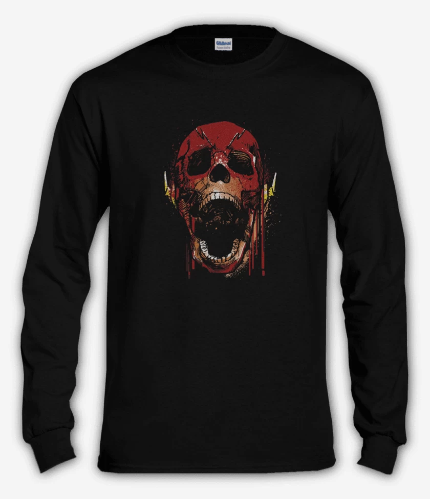 Polera manga larga Negro de Skull Speed