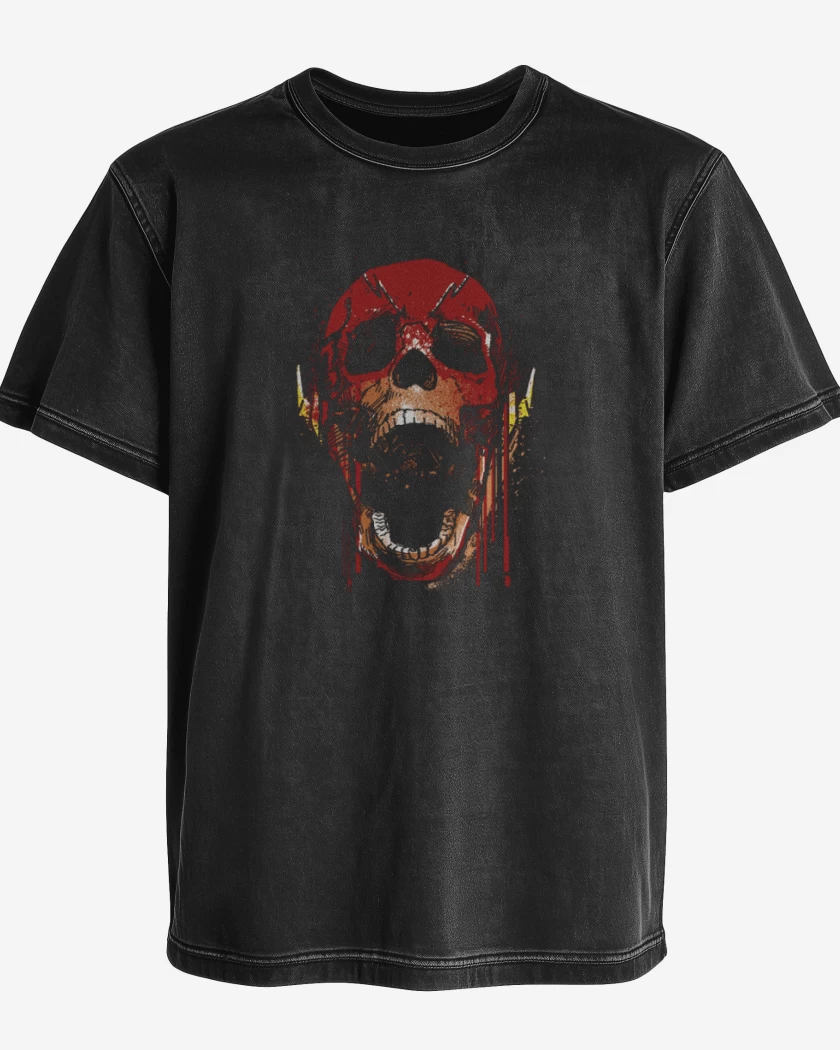 Polera desgastada Skull Speed