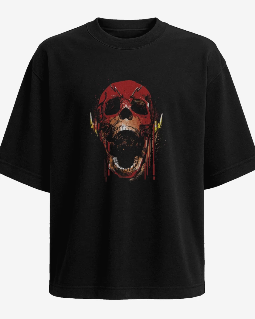 Polera Oversize Skull Speed