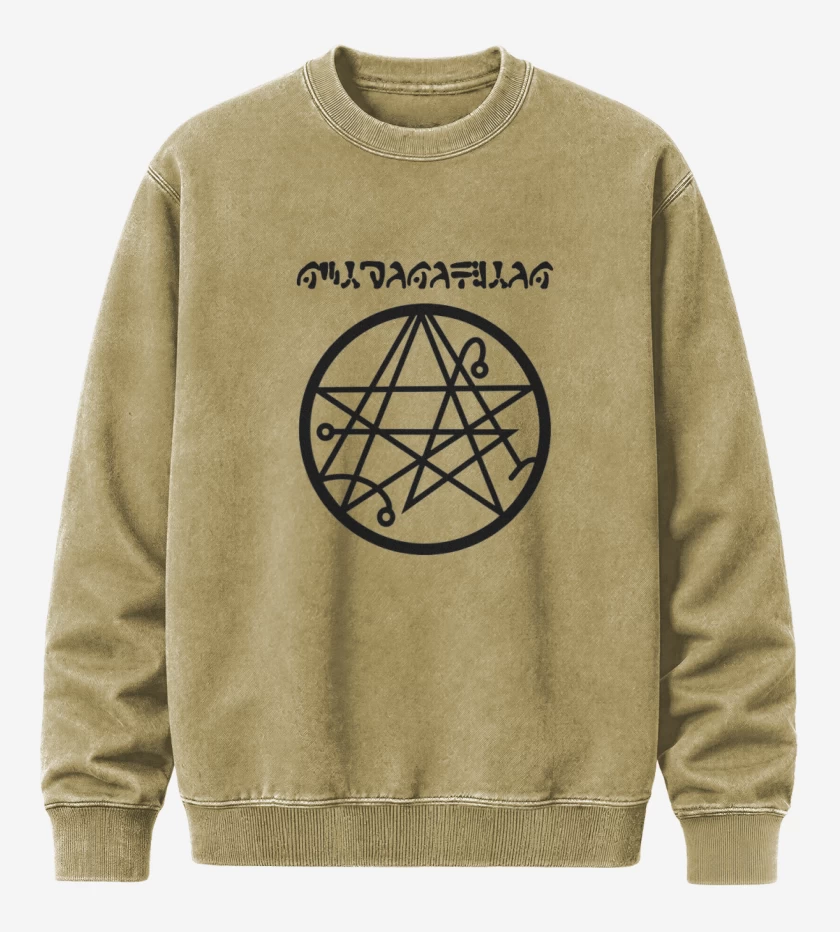 Poleron Polo Acid Wash Beige de necronomicon II