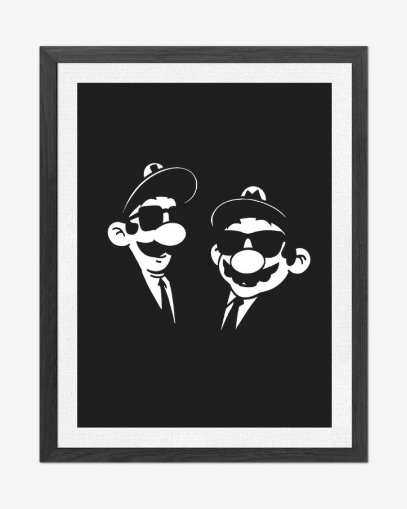 Cuadro decorativo Negro de The blues brothers