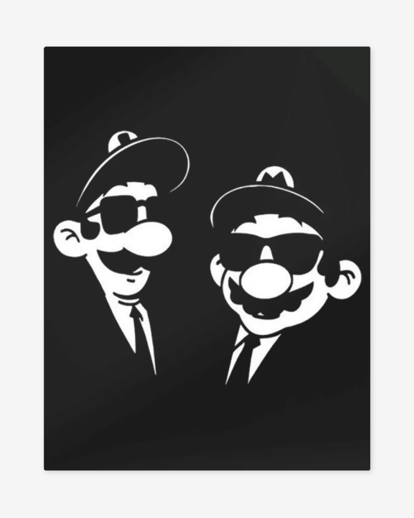 Print metalico Negro de The blues brothers