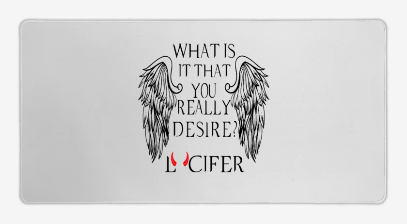 Mouse pad Gamer Blanco de lucifer in hell 2