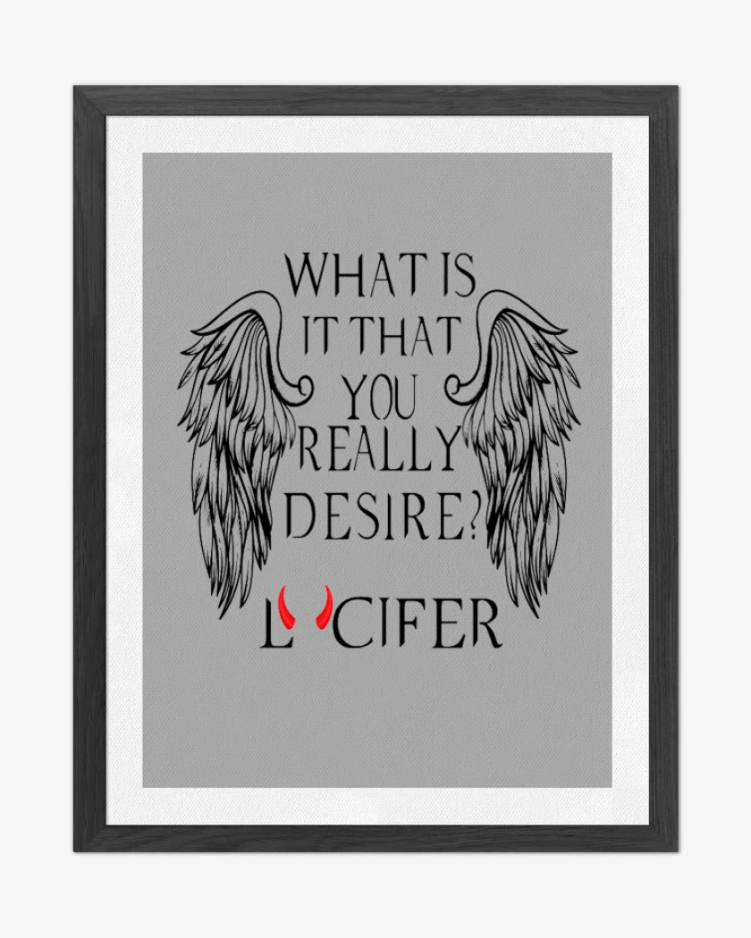 Cuadro decorativo Gris Melange de lucifer in hell 2