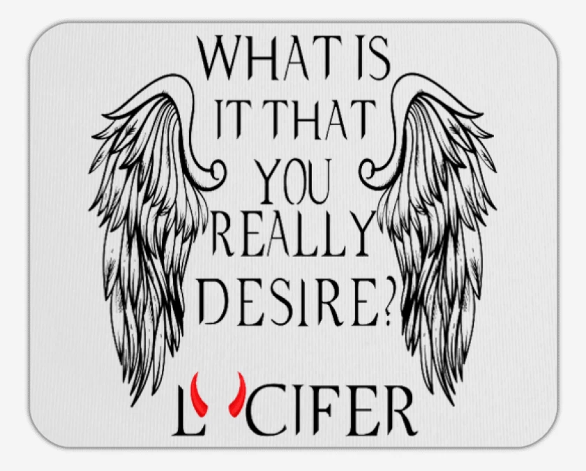 Mousepad Blanco de lucifer in hell 2
