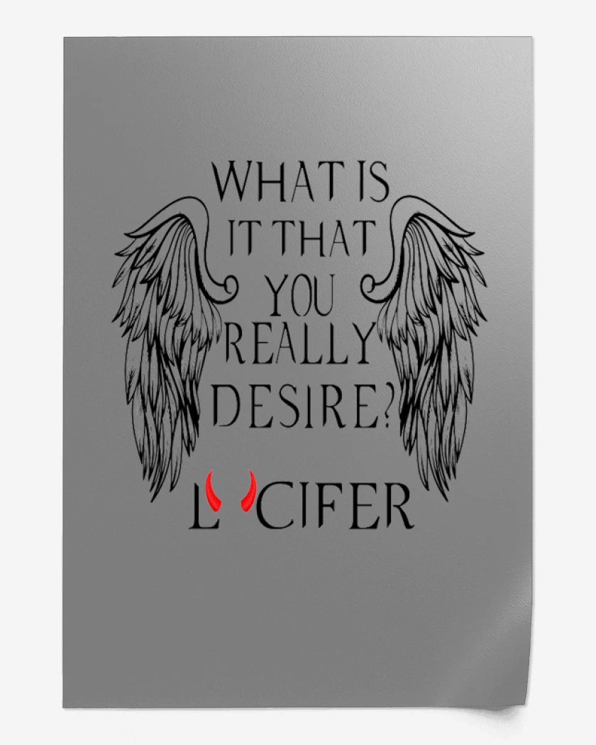 Print Gris Melange de lucifer in hell 2